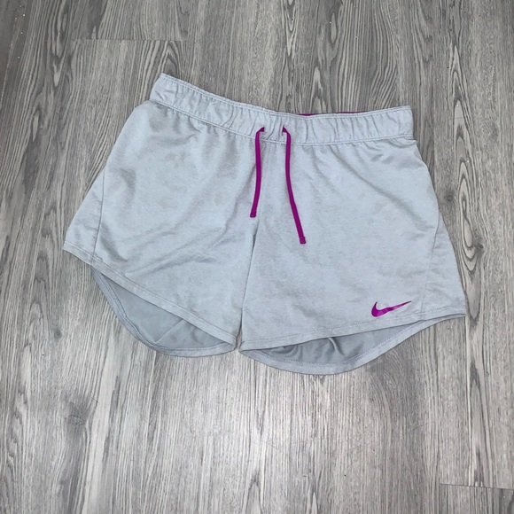 SOLD Nike light silver/ grey and purple shorts size small - Picture 2 of 9